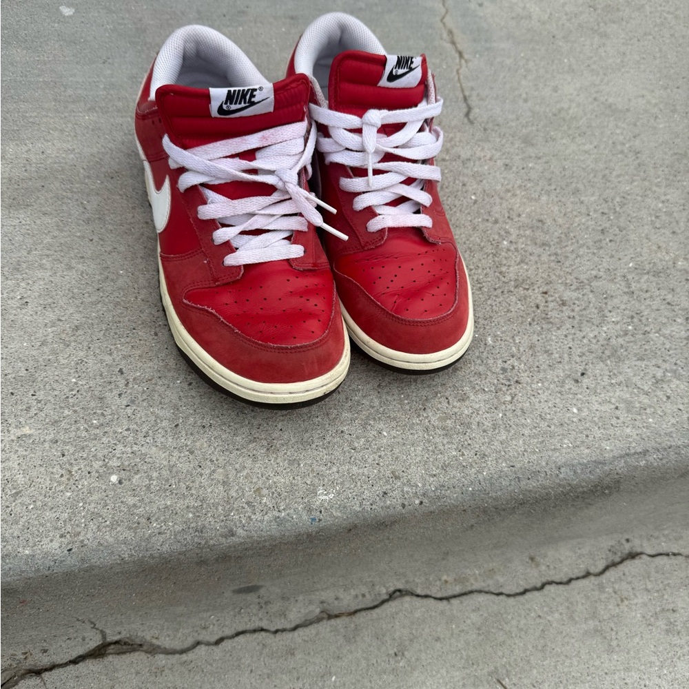 Nike Red and White Sneakers - Picture 2 of 4